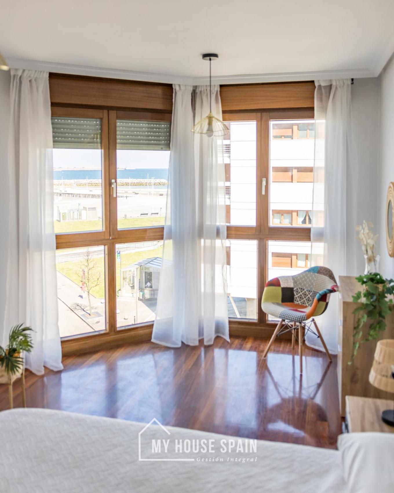 Myhousespain - Playa De Poniente, Con Vistas Al Mar Y Parking Gratuito Gijón Esterno foto