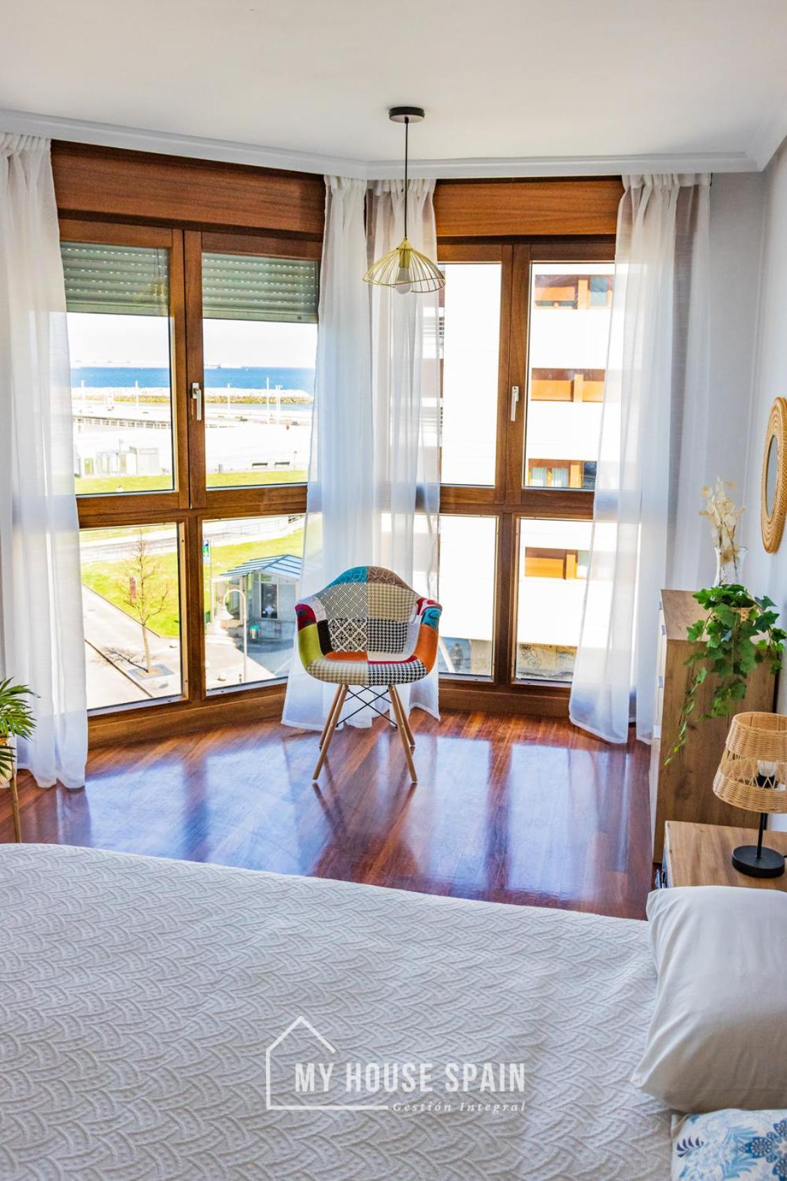 Myhousespain - Playa De Poniente, Con Vistas Al Mar Y Parking Gratuito Gijón Esterno foto